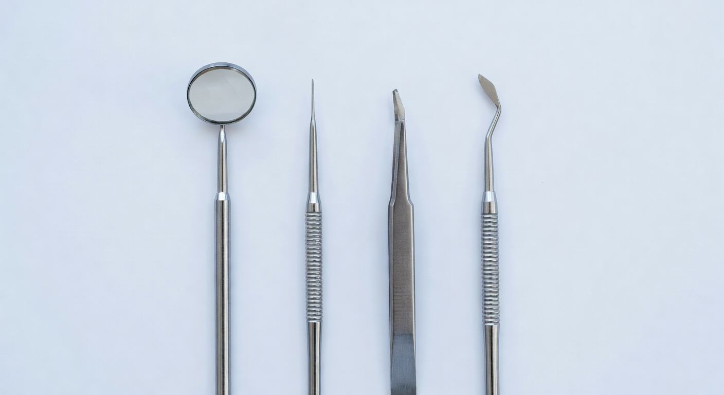 Stainless steel dental instruments